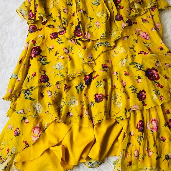 FLOR ET AL Melissa Rosebud Tiered Ruffle Gown 6 - Picture 7 of 16